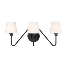 Golden 3690-BA3 NB-OP - Yep by Golden Lighting Kennedy 3-light Vanity in Natural Black